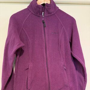 Columbia Violet Fleece Coat, Size Medium